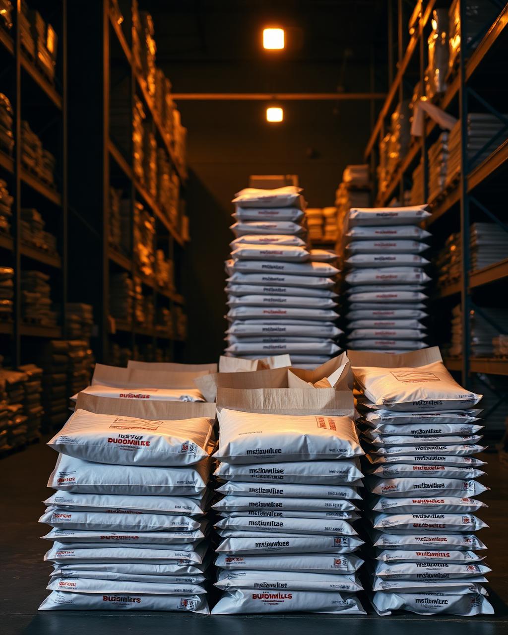 Grinleaf packaging products in warehouse